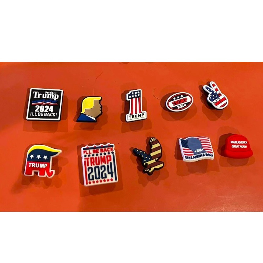 Trump 2024 Jibbitz Shoe Charms To Fit Crocs